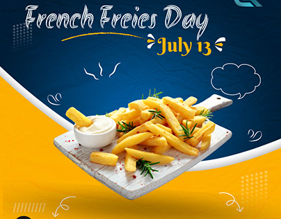 French fries day poster