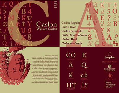 Project thumbnail - Typography poster- Caslon font