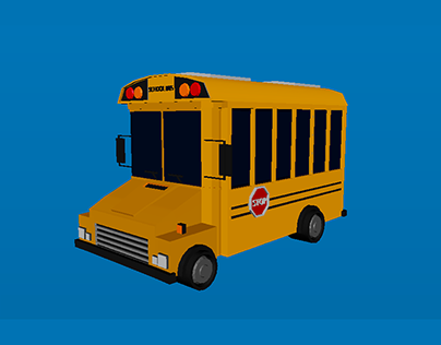 Modelado 3D "Autobús Escolar"