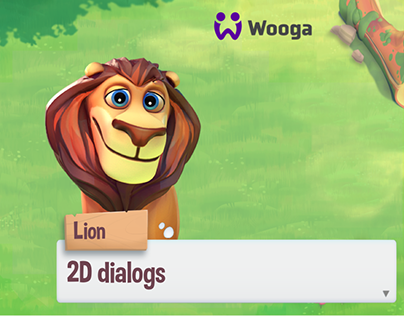 2D dialog system for a zoo game