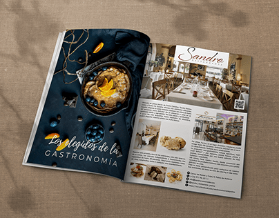 Magazine Page Design | Sandro Restaurante