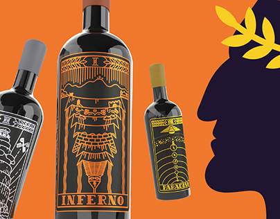 Divine Comedy Packaging Illustrations and Patterns