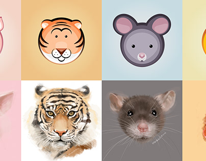 Vector and naturalistic Animals