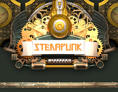The Golden Temple of the Gods in Steampunk