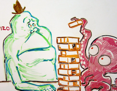 "The Daily Slimer" Whiteboard Sketches
