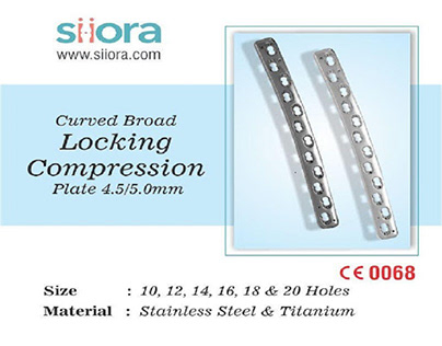 Curved Broad Locking Compression Plate 4.5/5.0 mm