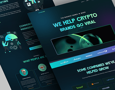 Cryptocurrency Landing Page l Website Redesign