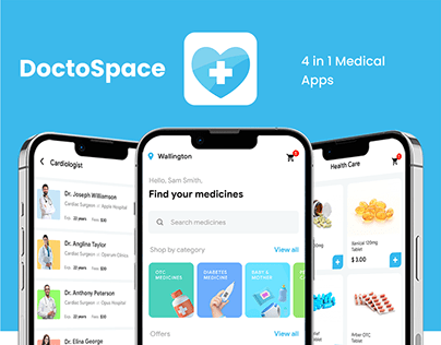 4 Apps | Doctor Appointment & Medicine Order DoctoSpace