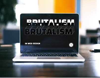 Web design in brutalist style