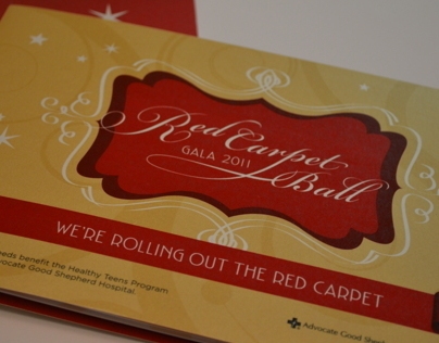 Red Carpet Ball Invitation