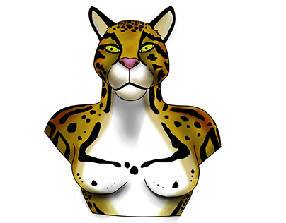 Clouded-leopard manimal concept