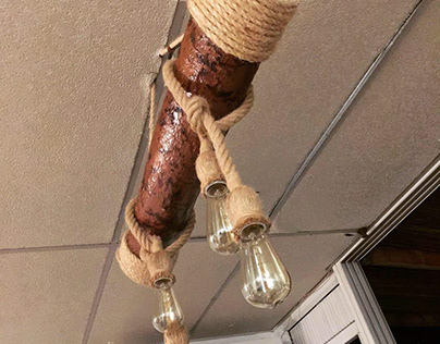log lamp
