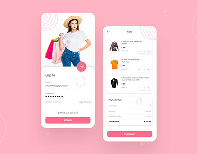 Shopping App ui design