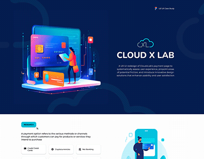 Redesign Cloud X Lab Payment Web Design