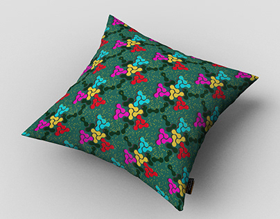 pillow clothing floral geometric pattern design