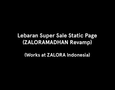 Lebaran Super Sale Static Page