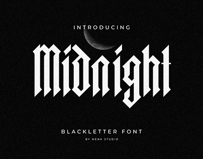 Project thumbnail - Midnignt Blackletter Typeface