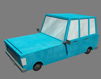 Blue Car (3D Model)