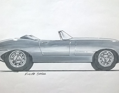 Sketch: Jaguar E-Type