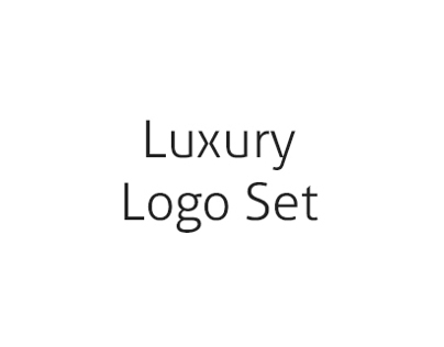 Luxury - Logos set