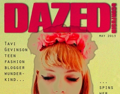 Dazed And Confused Tavi Gevinson editorial mock-up.
