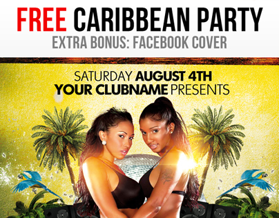 FREE Caribbean Latin Summer Party + Flyer + Fb Cover