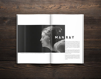 Opening article "Man Ray"