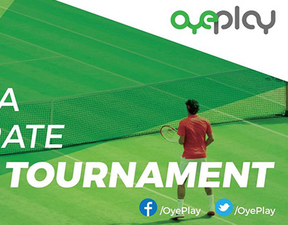 Banner for badminton open tournament