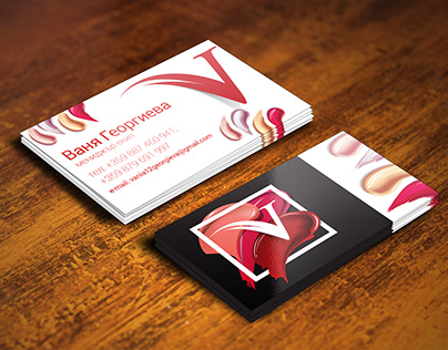 Business Cards for Cosmetic Manager
