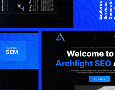 Archlight SEO - Agency Website Template Design