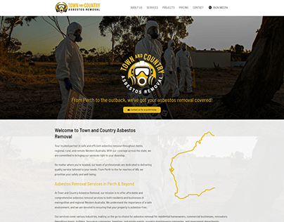 Town and Country Asbestos Removal Website Redesign