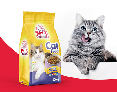 cat food bag 10kg packaging design