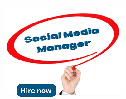 Social media manager and management you project