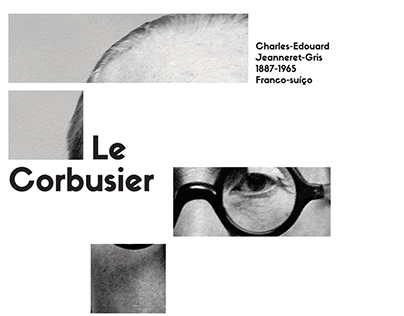 Le Corbusier -painel para planejamento gráfico.