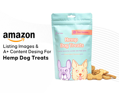 Peanut Butter Hemp Dog Treats Product Design For Amazon