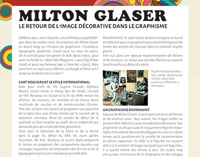 Article - Milton Glaser #graphisme #glaser