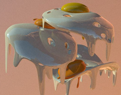 melted food 3D