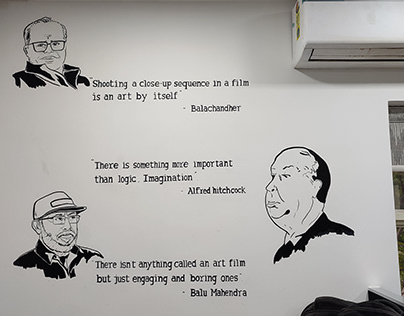 Wall Painting in my Office - The Legendary Directors