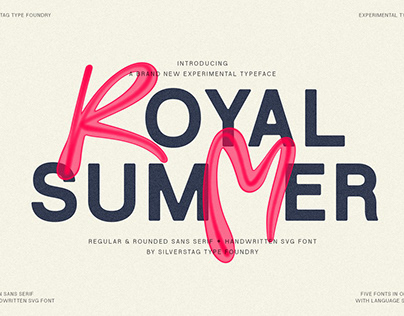 Project thumbnail - Royal Summer - Experimental Display Typeface