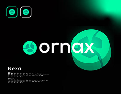 ornax - logo and Brand identity, logo design