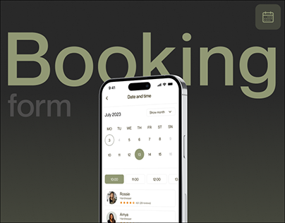 Booking Form for Salon - Features | UI/UX