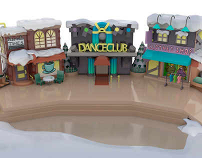 Project thumbnail - Club Penguin 3D Scene