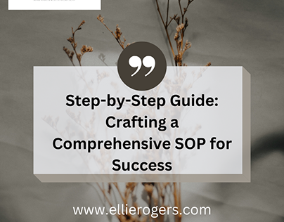Crafting a Comprehensive SOP for Success