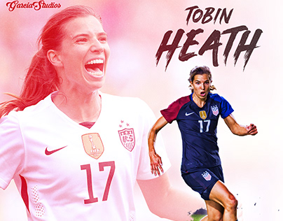 Tobin Heath - USA Women's Soccer - World Cup poster art