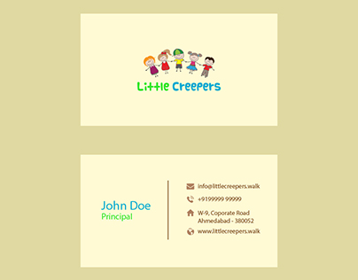 Littel Creepers Business Card Design