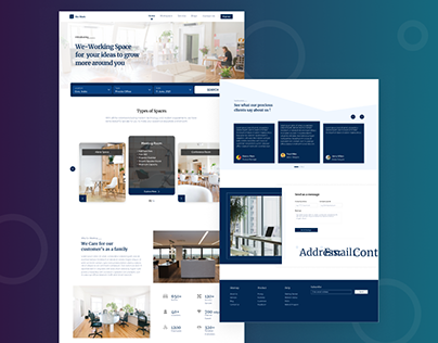 Project thumbnail - We-Work Landing Page