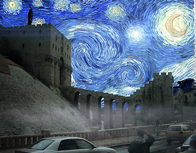Van Gogh stars in the sky of Aleppo