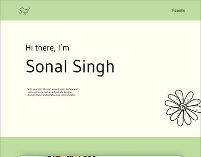 Landing Page: Sonal Singh