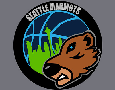 Seattle Marmots Sports Logo