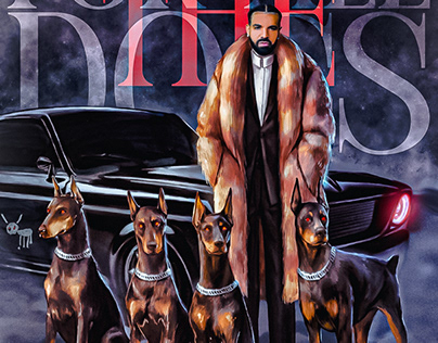 For all the dogs 🐾 Drake poster artwork